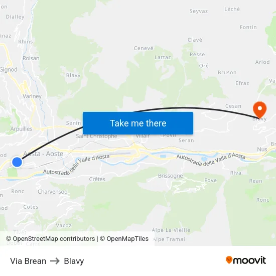 Brean Street to Blavy map