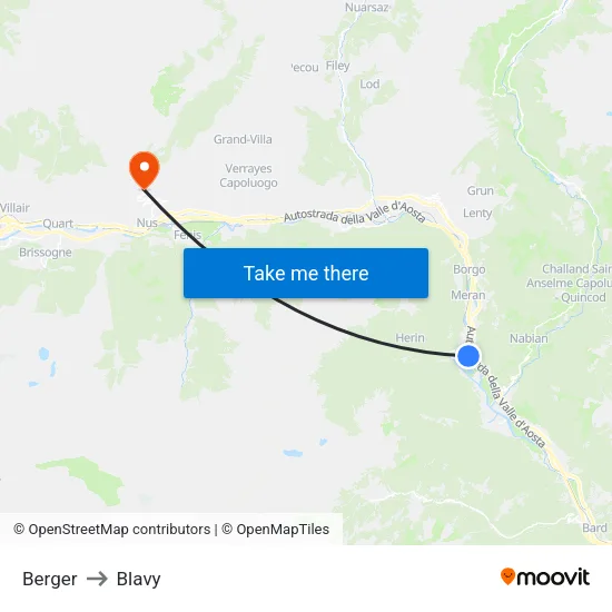 Berger to Blavy map