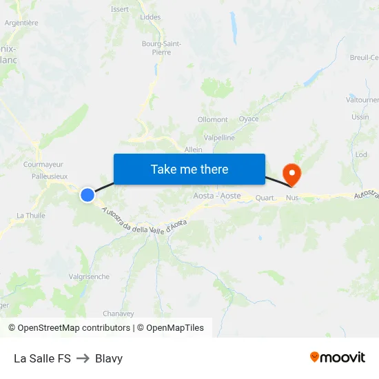 La Salle FS to Blavy map