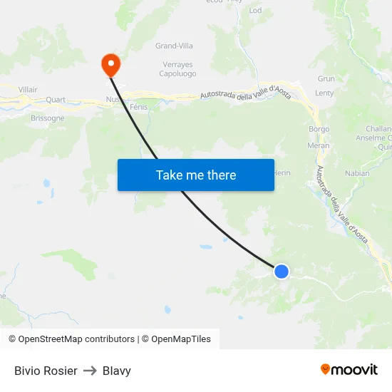 Rosier Junction to Blavy map