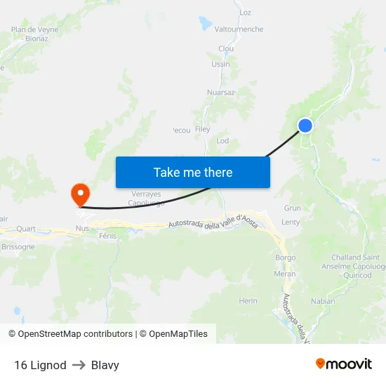 16 Lignod to Blavy map