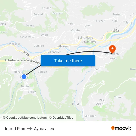 Introd Plan to Aymavilles map