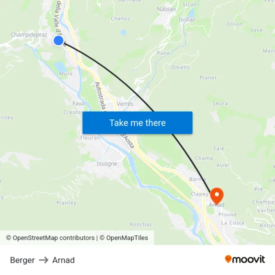 Berger to Arnad map