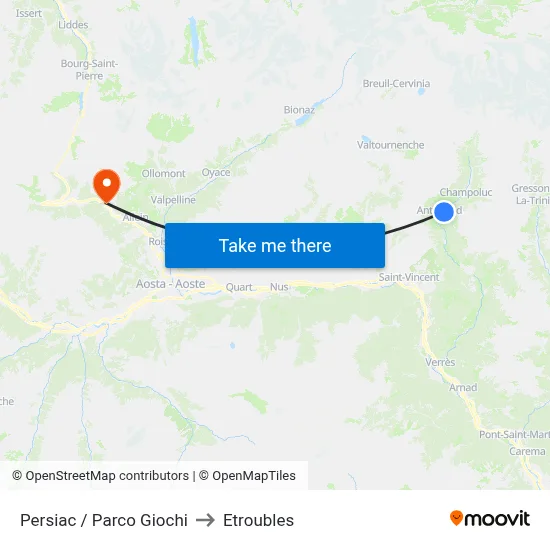 Persiac / Playground to Etroubles map