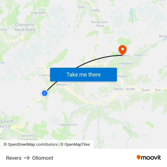 Revers to Ollomont map