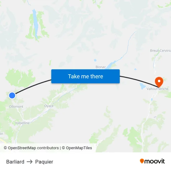 Barliard to Paquier map