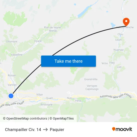 Champailler Civ. 14 to Paquier map