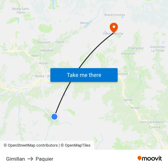 Gimillan to Paquier map
