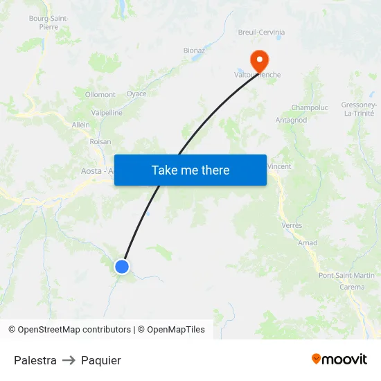 Gym to Paquier map