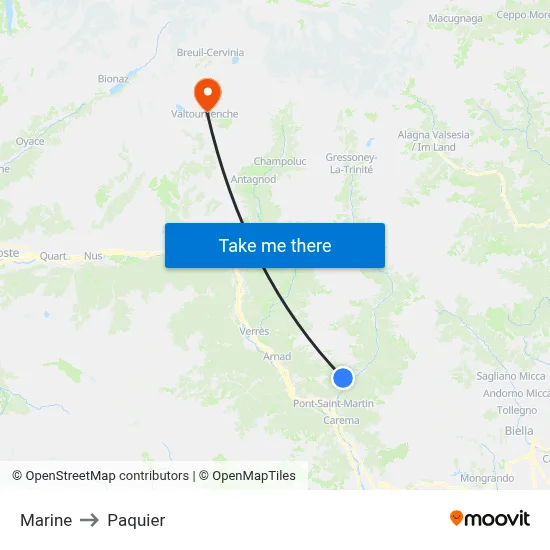 Marine to Paquier map