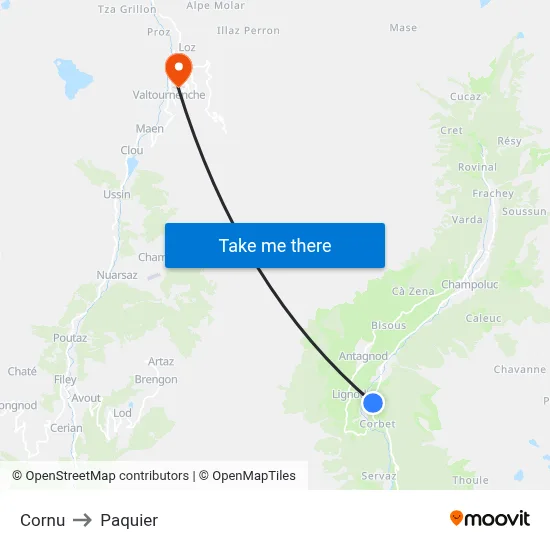 Cornu to Paquier map