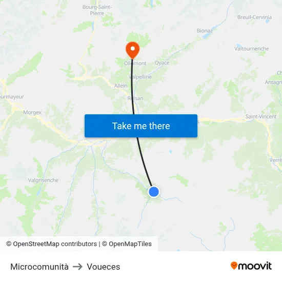 Microcommunity to Voueces map