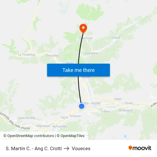 St. Martin C. - Ang C. Crotti to Voueces map