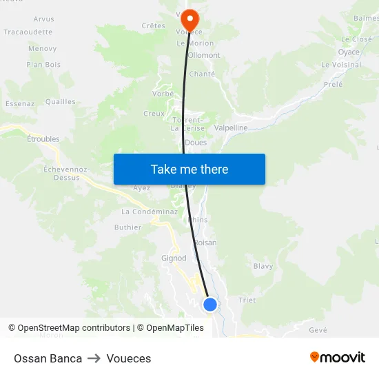 Ossan Bank to Voueces map