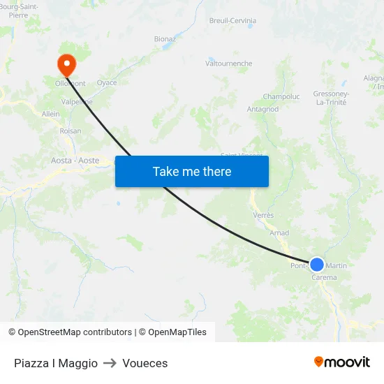 May 1st Square to Voueces map
