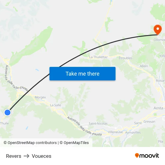 Revers to Voueces map