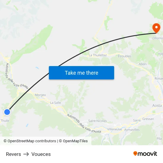 Revers to Voueces map
