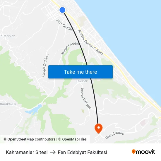 30792 - Polis Abla İ.Ö.O to Fen Edebiyat Fakültesi map