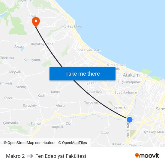 Makro 2 to Fen Edebiyat Fakültesi map