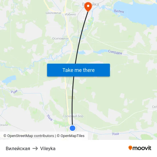 Вилейская to Vileyka map