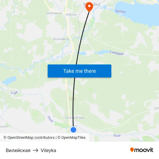 Вилейская to Vileyka map