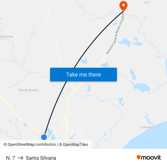 N. 7 to Santa Silvana map