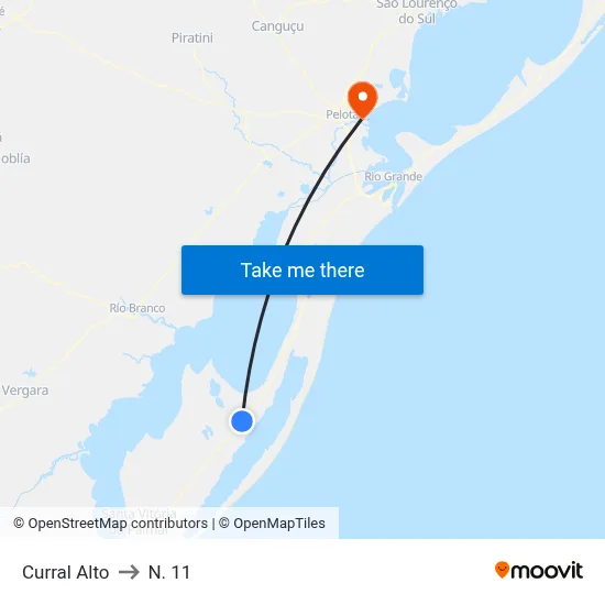Curral Alto to N. 11 map
