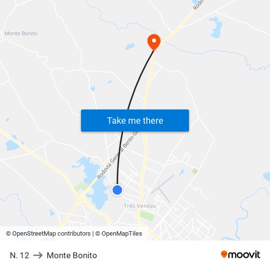 N. 12 to Monte Bonito map