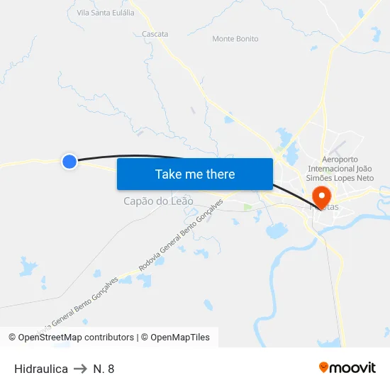 Hidraulica to N. 8 map