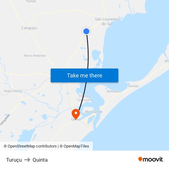 Turuçu to Quinta map