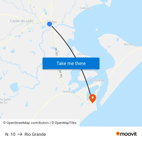 N. 10 to Rio Grande map