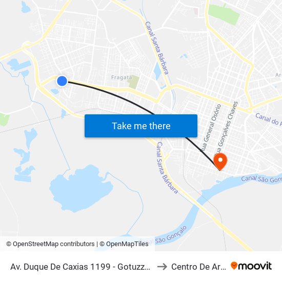 Av. Duque De Caxias 1199 - Gotuzzo Pelotas - Rs 96050-500 Brasil to Centro De Artes (Bloco 1) map