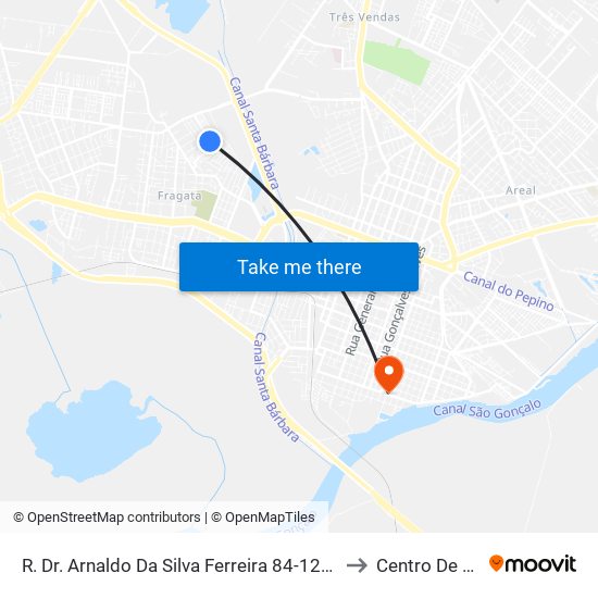 R. Dr. Arnaldo Da Silva Ferreira 84-120 - Fragata Pelotas - Rs 96040-050 Brasil to Centro De Artes (Bloco 1) map