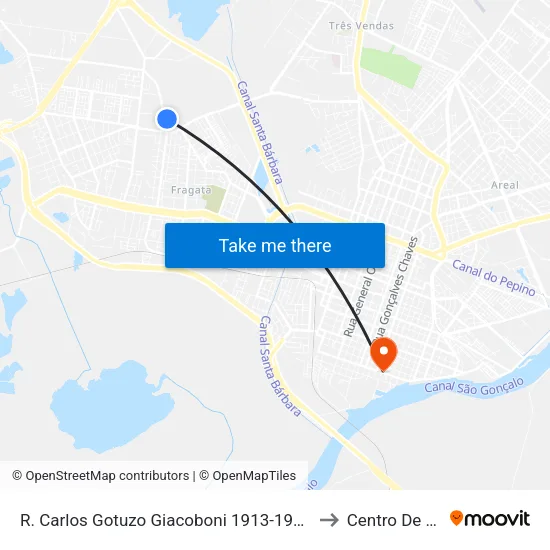 R. Carlos Gotuzo Giacoboni 1913-1979 - Fragata Pelotas - Rs 96040-240 Brasil to Centro De Artes (Bloco 1) map