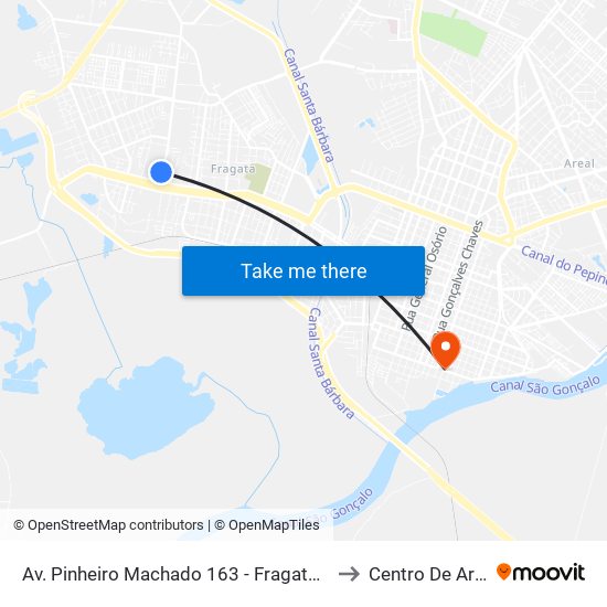 Av. Pinheiro Machado 163 - Fragata Pelotas - Rs 96040-500 Brasil to Centro De Artes (Bloco 1) map