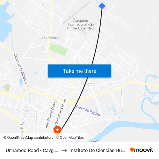 Unnamed Road - Cavg Pelotas - Rs Brasil to Instituto De Ciências Humanas Da Ufpel - Ich map