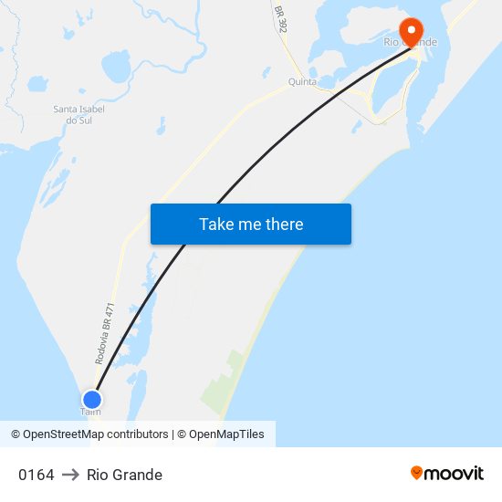 0164 to Rio Grande map