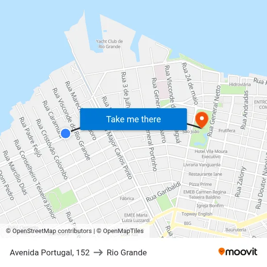 Avenida Portugal, 152 to Rio Grande map