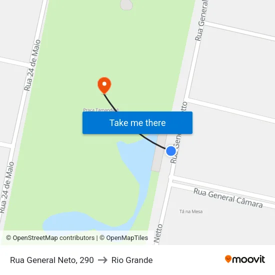 Rua General Neto, 290 to Rio Grande map