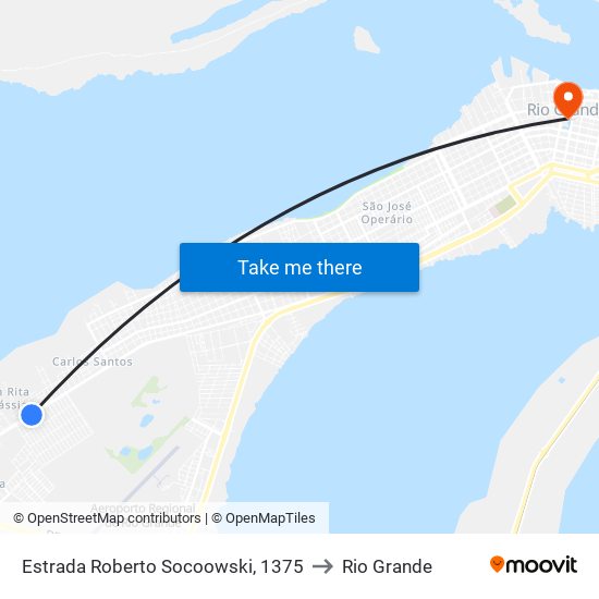 Estrada Roberto Socoowski, 1375 to Rio Grande map