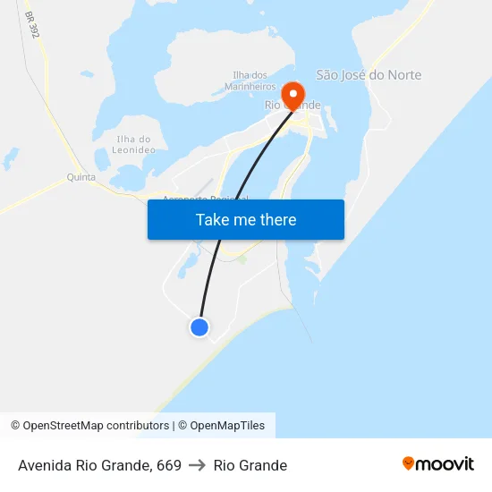 Avenida Rio Grande, 669 to Rio Grande map