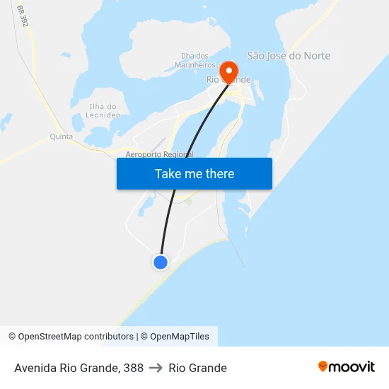 Avenida Rio Grande, 388 to Rio Grande map