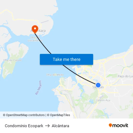 Condomínio Ecopark to Alcântara map