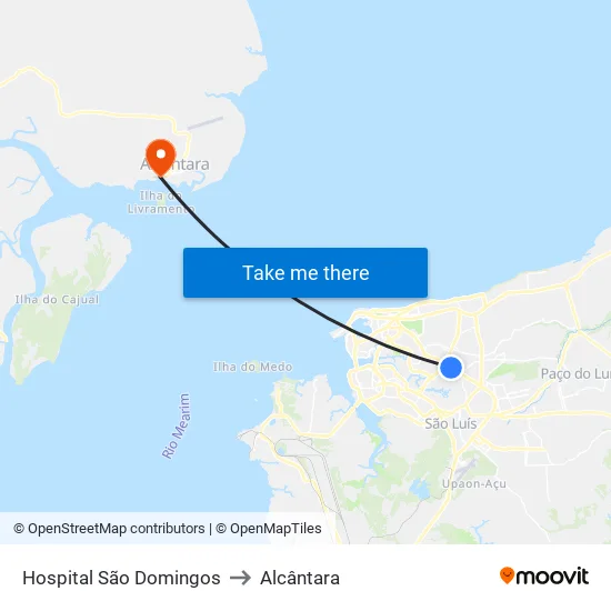 Hospital São Domingos to Alcântara map