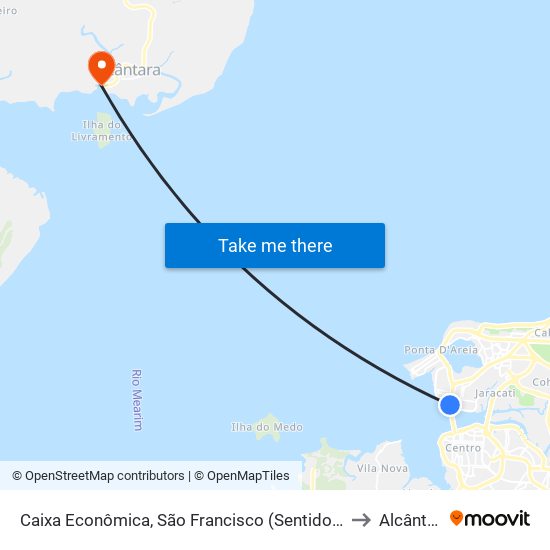 Caixa Econômica, São Francisco (Sentido Bairro) to Alcântara map