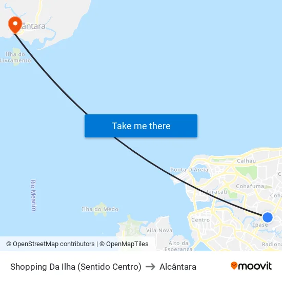 Shopping Da Ilha (Sentido Centro) to Alcântara map