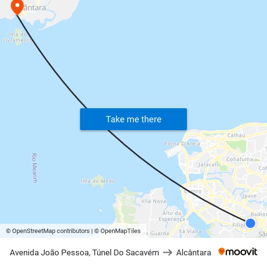 Avenida João Pessoa, Túnel Do Sacavém to Alcântara map