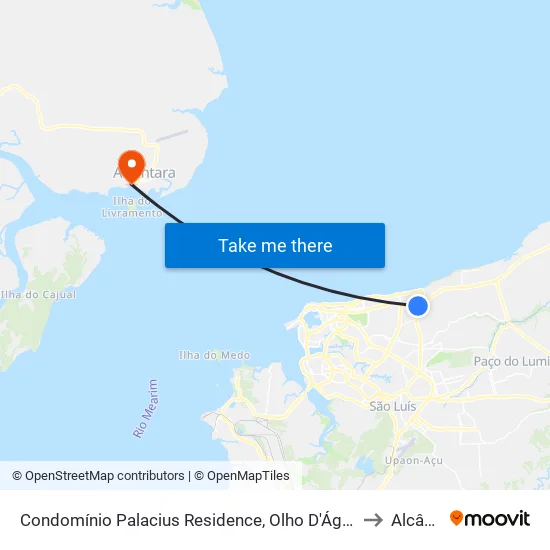 Condomínio Jardim Dos Faraós, Olho D'Água to Alcântara map