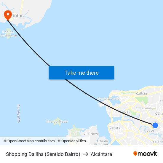 Shopping Da Ilha (Sentido Bairro) to Alcântara map