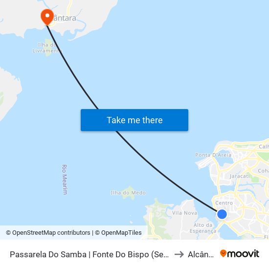 Passarela Do Samba | Fonte Do Bispo (Sentido Bairro) to Alcântara map